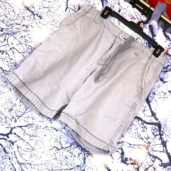 GREY SHORTS 30 Aeropostale *FLAWED* Summer Classic Preppy Denim Jean Jorts Light - Picture 1 of 11